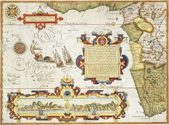 Mapa da costa da África Ocidental, 1596